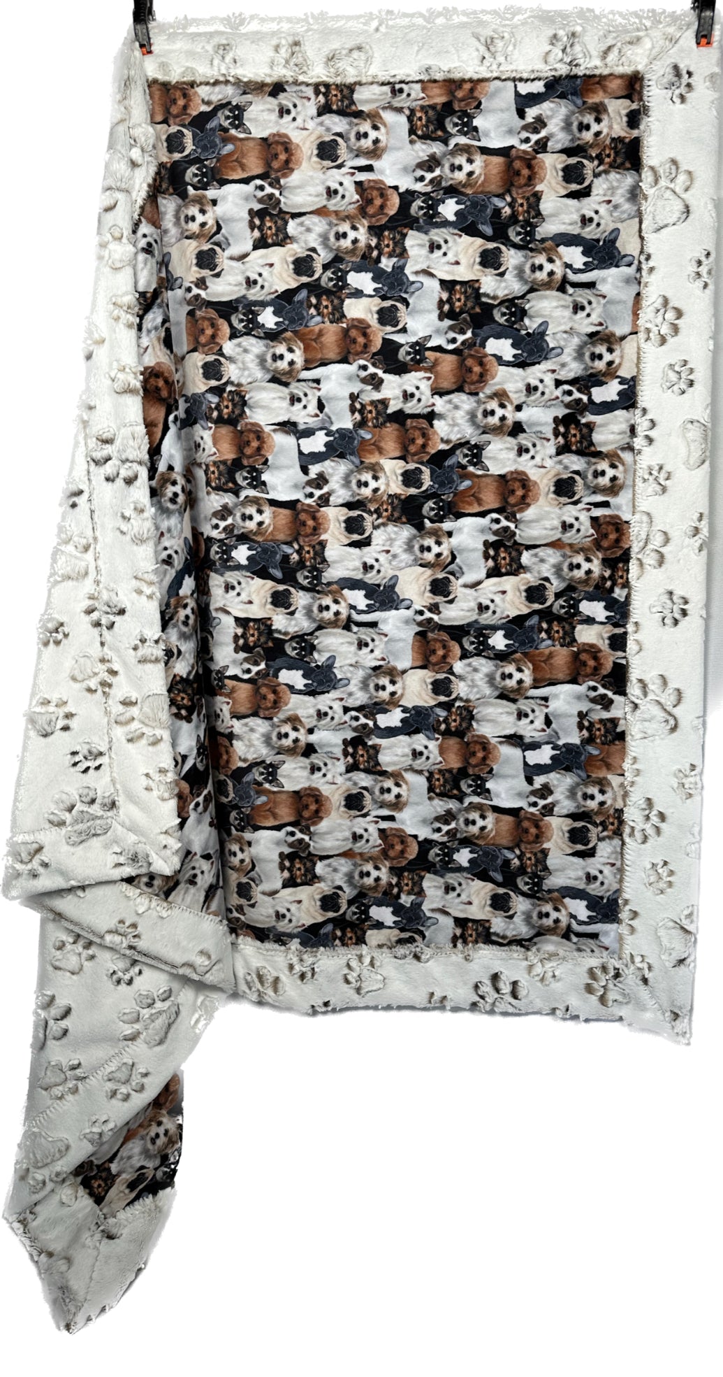Dogs Pile Beige on Paws Coca Mocha Child or Adult Throw Blanket 38x54 with 13x19 Pillowcase for a 12x18 Size Pillow