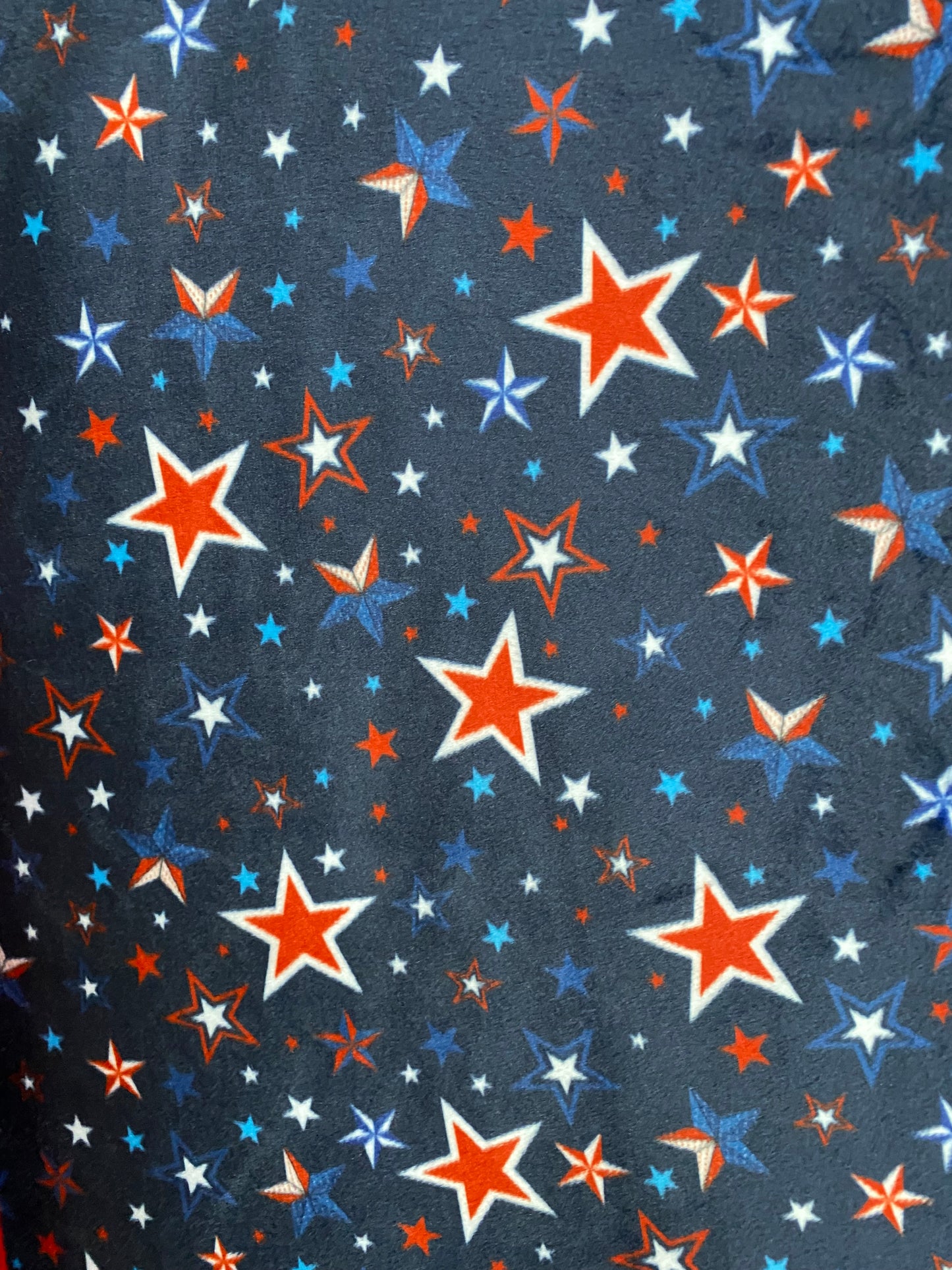Fourth of July on Scarlet Red Hide Minky Blanket Throw - Independence Day Luxury - 52x62