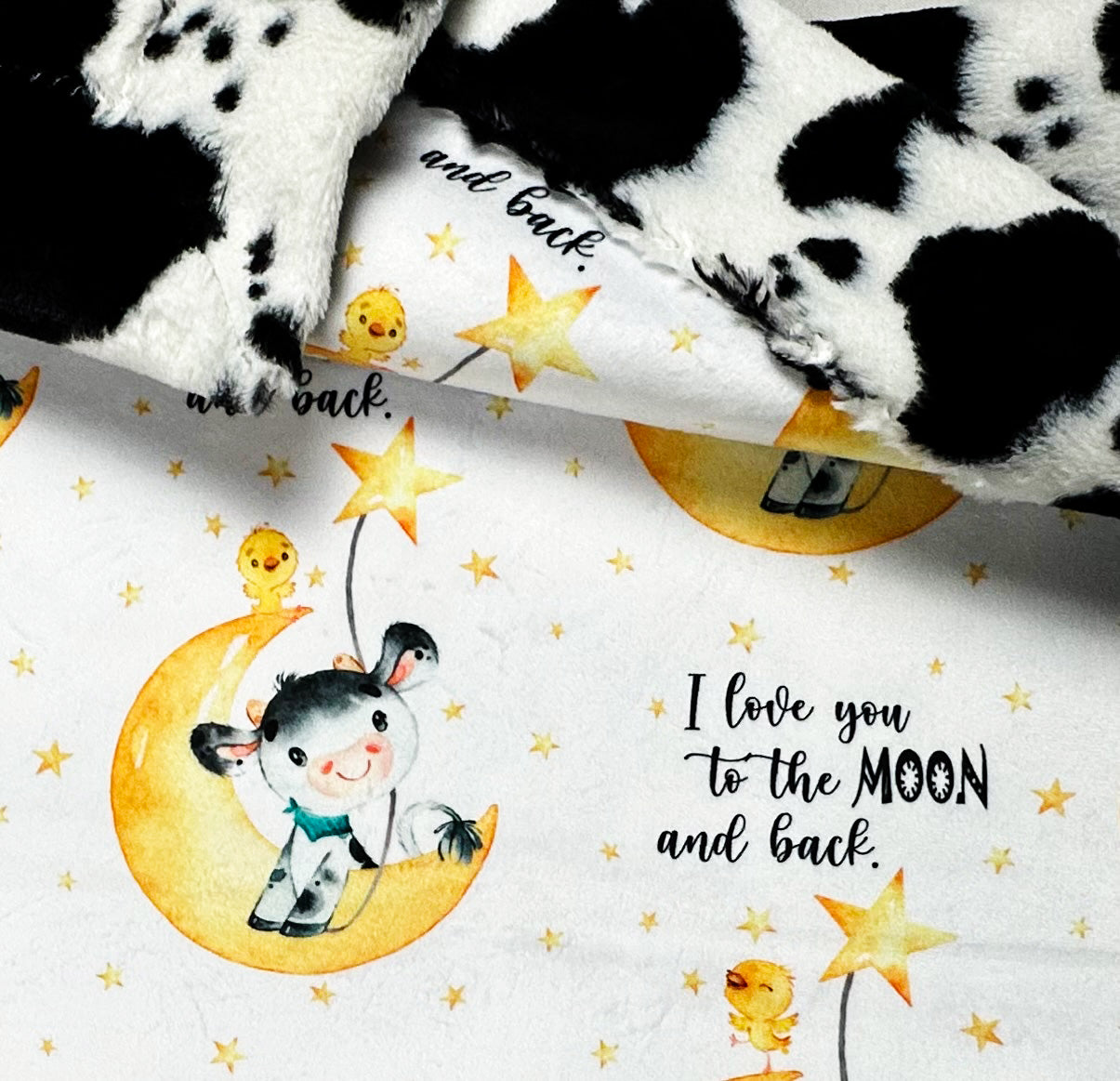Love you to the sales moon and back blanket
