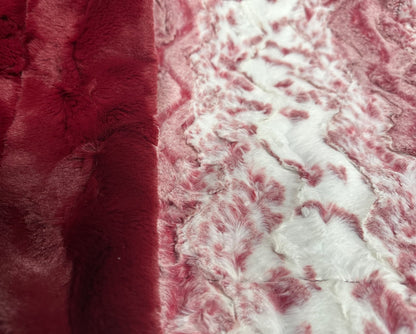 Merlot Snow Owl & Merlot Hide X-Wide Double Minky Adult Blanket 61x80