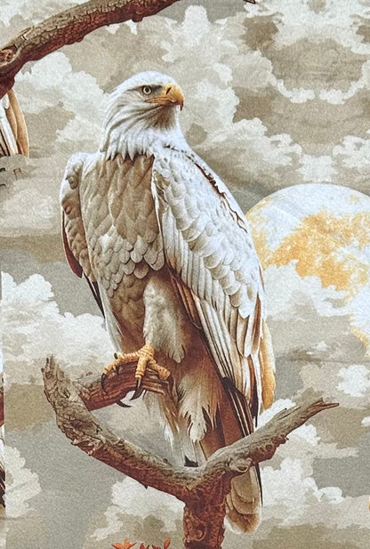 American Bald Eagle on Rusty Copper Luxe Large 57x79 Minky Blanket