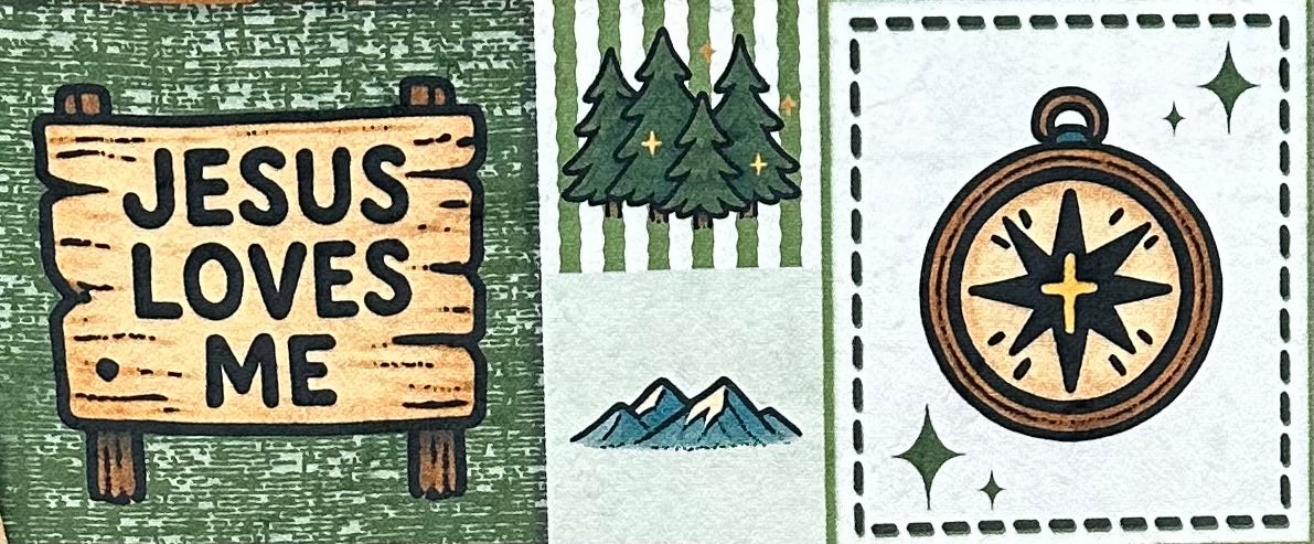 Jesus Loves Me on Camo Luxe Large 55x79 Minky Blanket