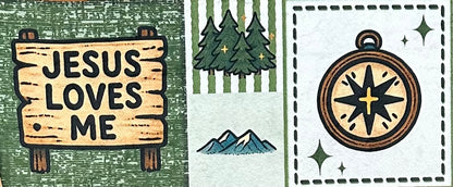 Jesus Loves Me on Camo Luxe Large 55x79 Minky Blanket