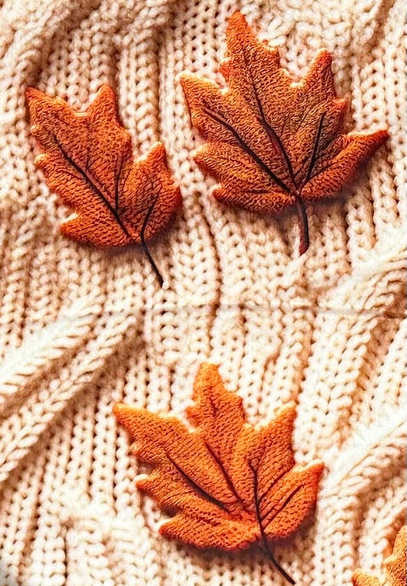 Maple Leaves on Rosewood Luxe Large 55x79 Minky Blanket