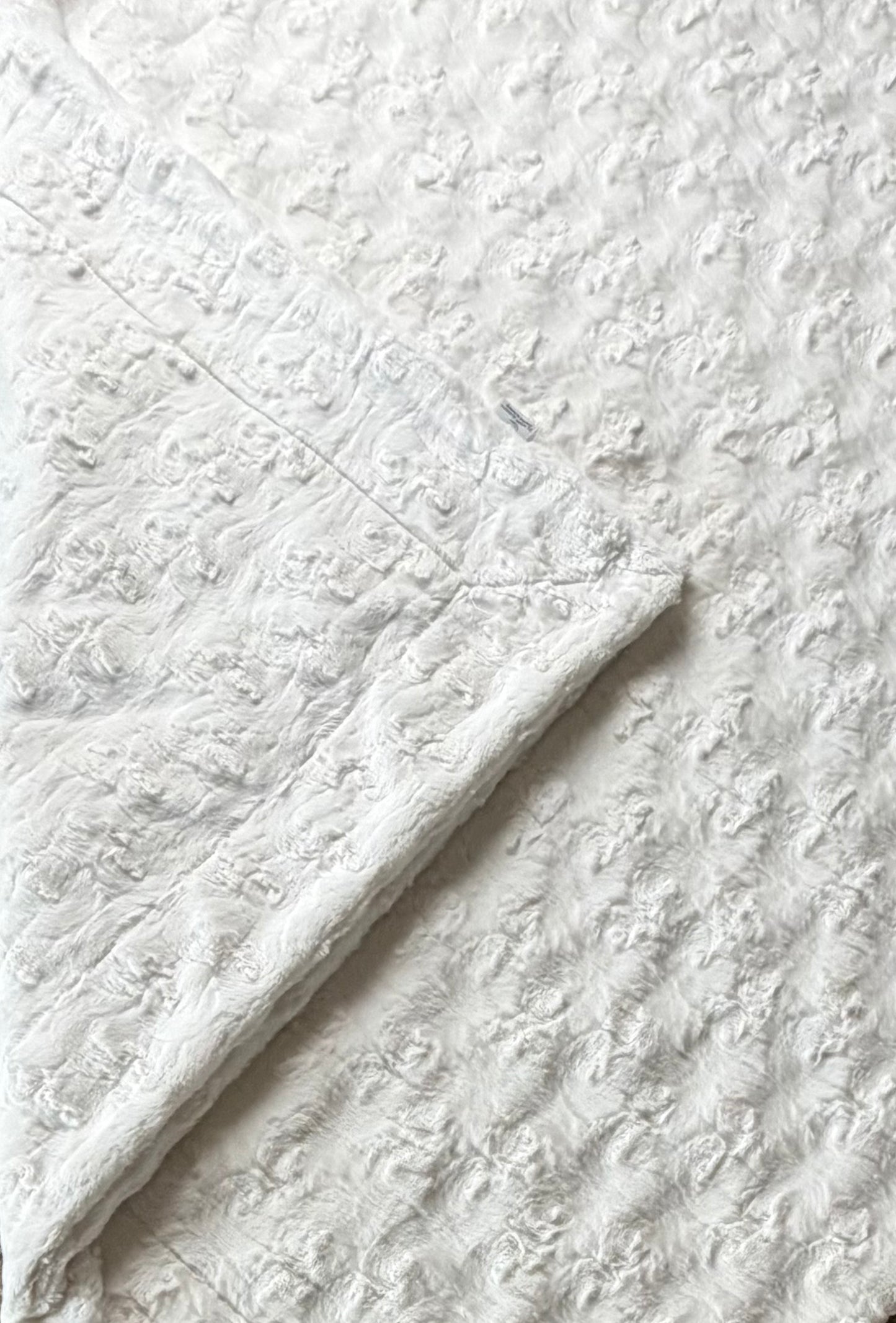 Natural Double Luxe XL 59x86 Large Minky Blanket