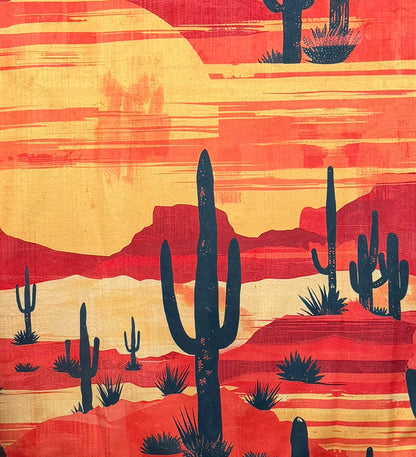Arizona Landscape on Brown Luxe Large 59x79 Minky Blanket