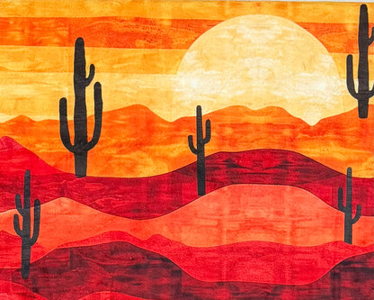 Water in the Desert on Brown Luxe Large 56x79 Minky Blanket