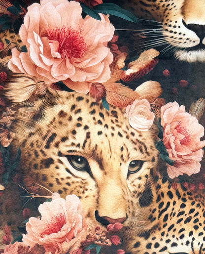 Leopard on Brown Luxe Large 56x79 Minky Blanket