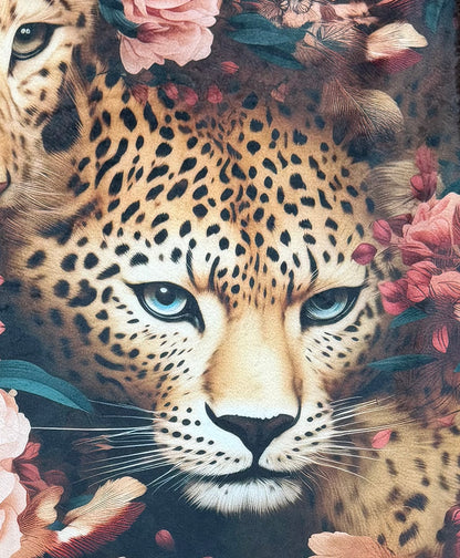 Leopard on Brown Luxe Large 56x79 Minky Blanket