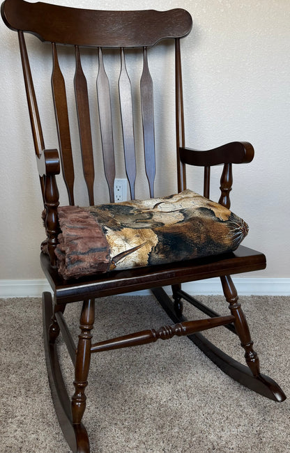Rustic Skulls on Rusty Copper Luxe Large 56x79 Minky Blanket