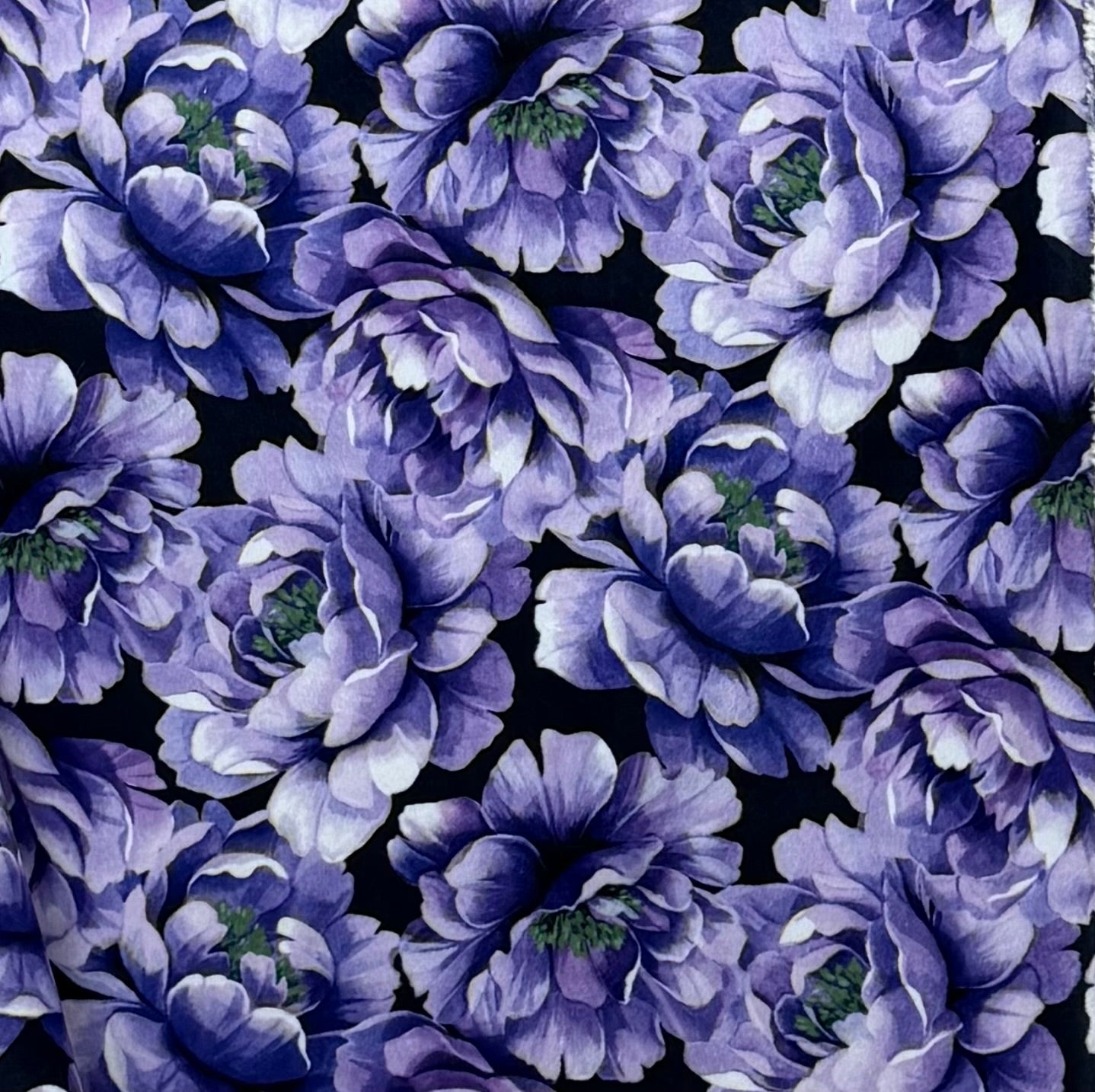 Purple Flowers on Viola Snowy Owl Luxe XL 55x86 Minky Blanket