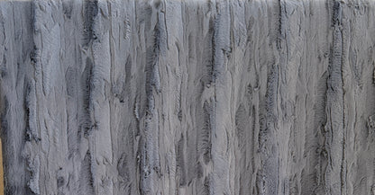 Silver Gray Double Luxe X-Wide Large 60x79 Minky Blanket