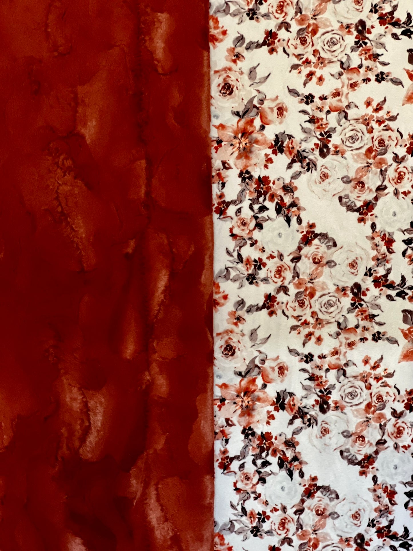 Vintage Autumn on Spice Luxe Hide Minky Blanket - Large Throw 53x65