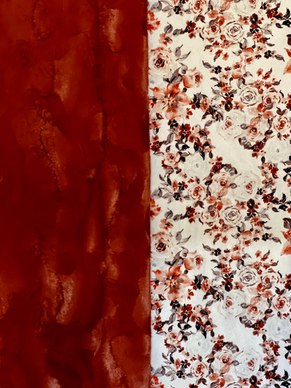 Vintage Autumn on Spice Luxe Hide Minky Blanket - Large Throw 53x65