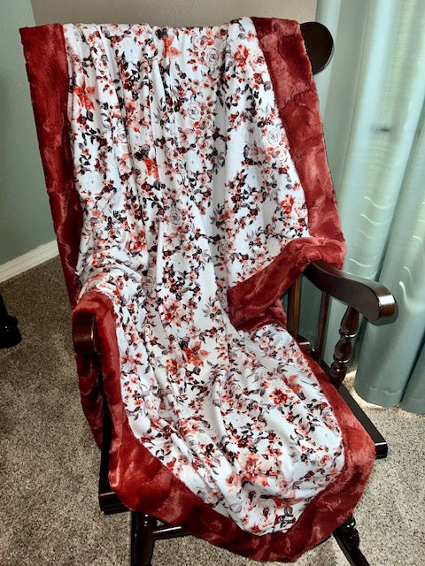 Vintage Autumn on Spice Luxe Hide Minky Blanket - Large Throw 53x65