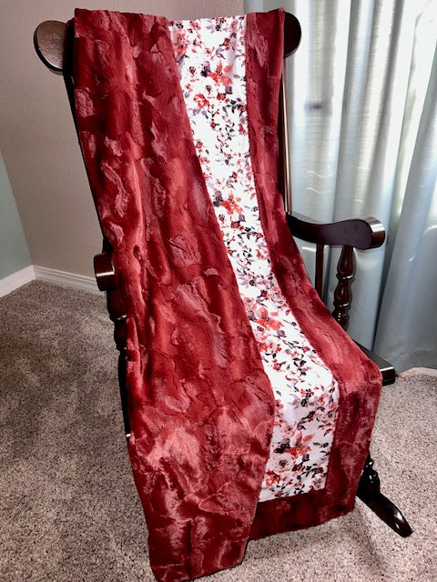 Vintage Autumn on Spice Luxe Hide Minky Blanket - Large Throw 53x65